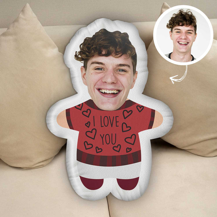 I Love You Boyfriend Pillow - Personalized Custom Shape Pillow - Gift For Couple, Boyfriend, Girlfriend, Wife, Husband, Family Members