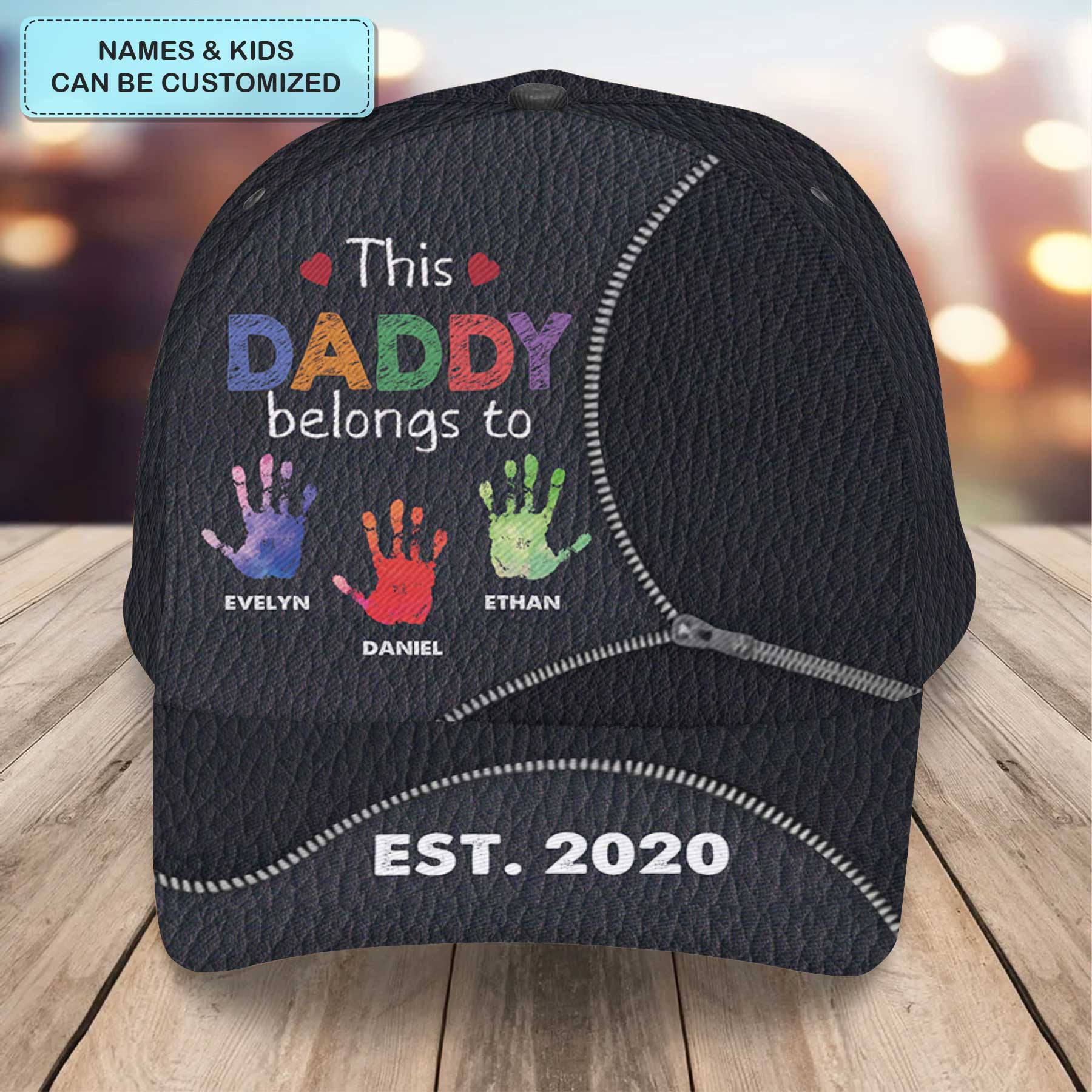 This Dad Belongs To - Personalized Custom Classic Cap - Father's Day G ...