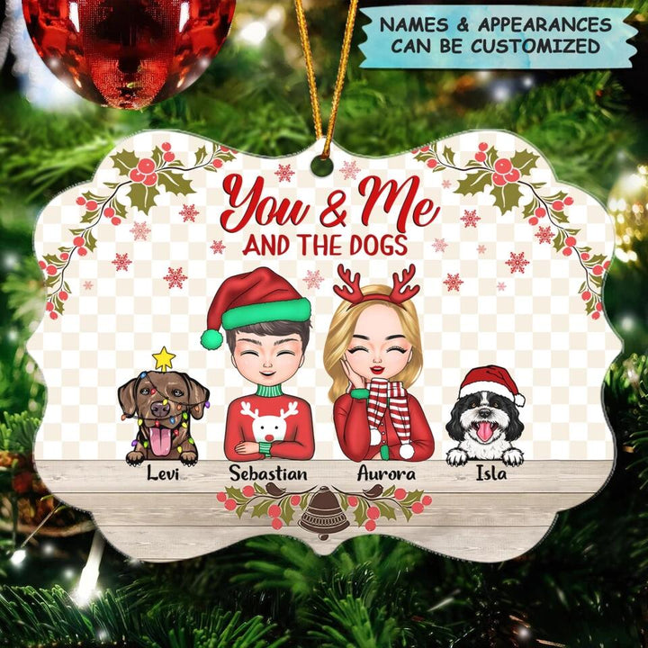 Personalized Mica Ornament - Gift For Dog Lover - You & Me And The Dogs