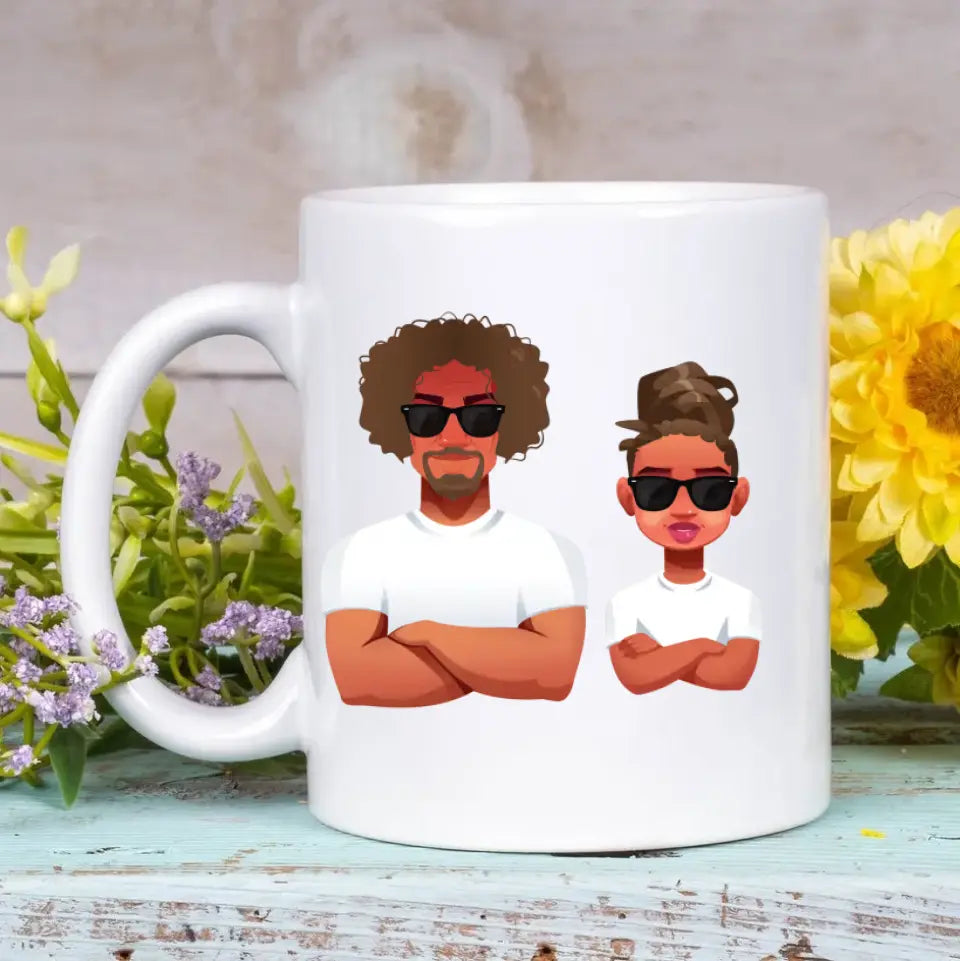 Dad Nutrition Facts - Personalized White Mug - Father's Day Gift