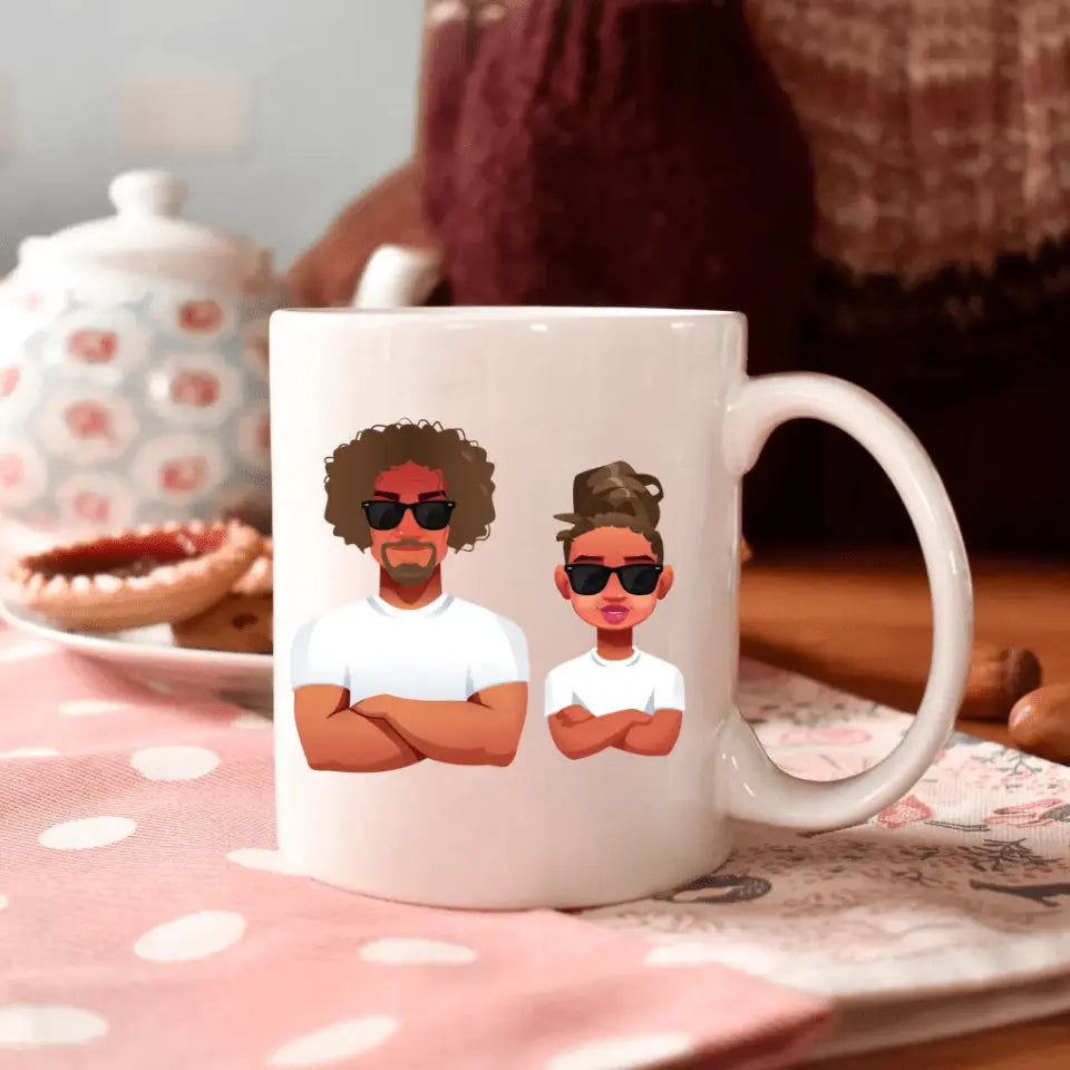 Dad Nutrition Facts - Personalized White Mug - Father's Day Gift