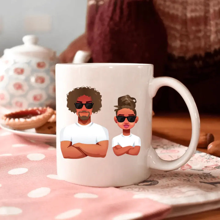 Dad Nutrition Facts - Personalized White Mug - Father's Day Gift