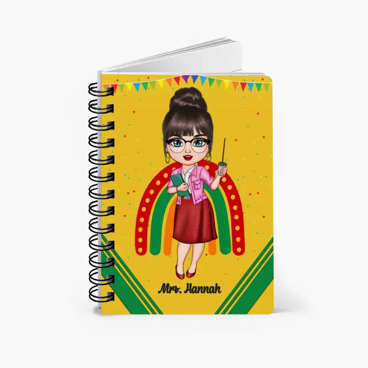 Personalized Spiral Journal - Gift For Teacher - It's A Good Day To Teach Tiny Humans ARND005