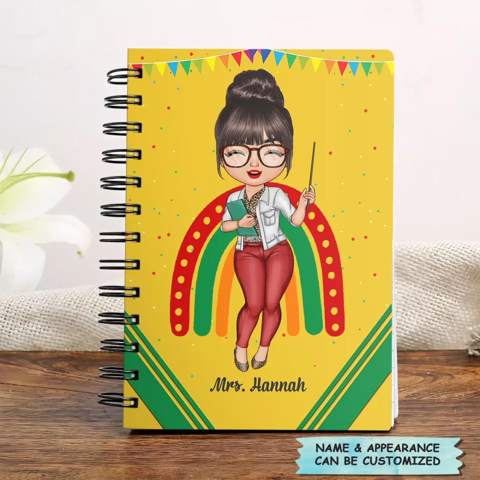 Personalized Spiral Journal - Gift For Teacher - It's A Good Day To Teach Tiny Humans ARND005