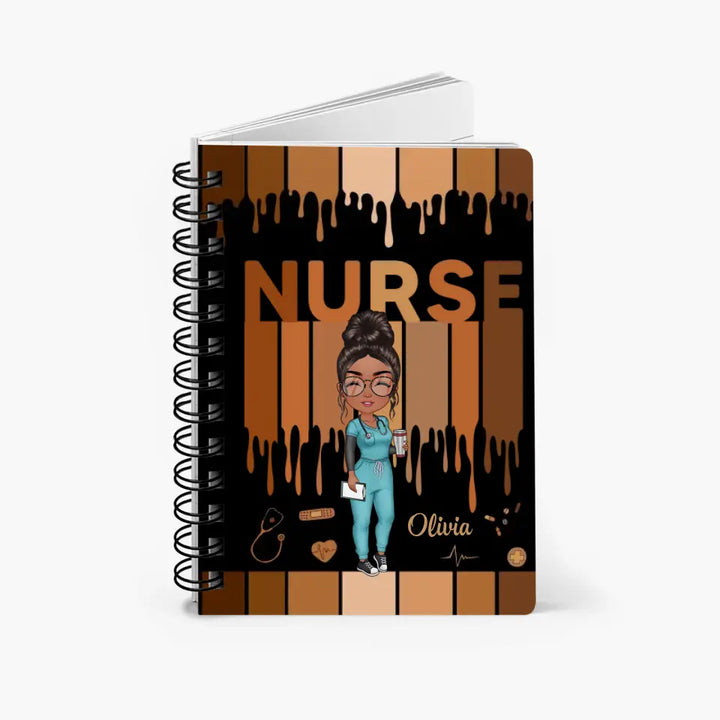 Personalized Custom Spiral Journal - Nurse's Day, Appreciation Gift For Nurse - Love Nurse Life V2