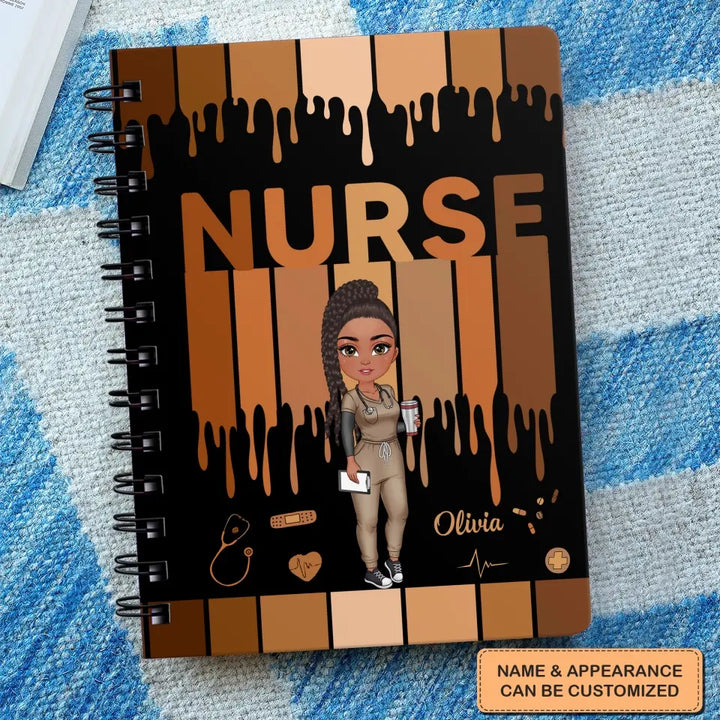 Personalized Custom Spiral Journal - Nurse's Day, Appreciation Gift For Nurse - Love Nurse Life V2