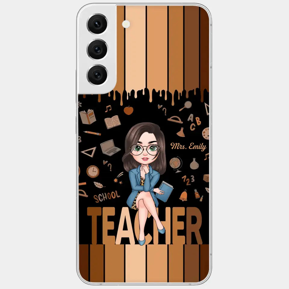 Love Teacher Life - Personalized Custom Phone Case - Teacher's Day, Appreciation Gift For Teacher