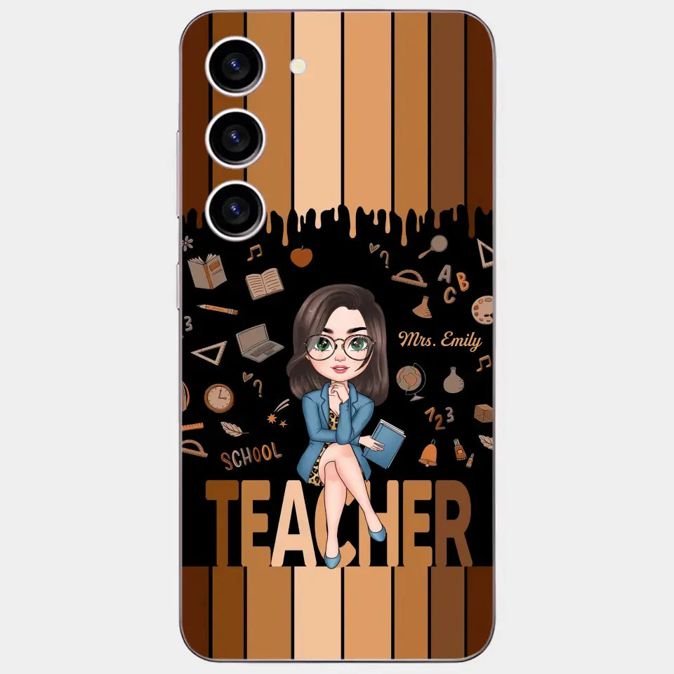 Love Teacher Life - Personalized Custom Phone Case - Teacher's Day, Appreciation Gift For Teacher