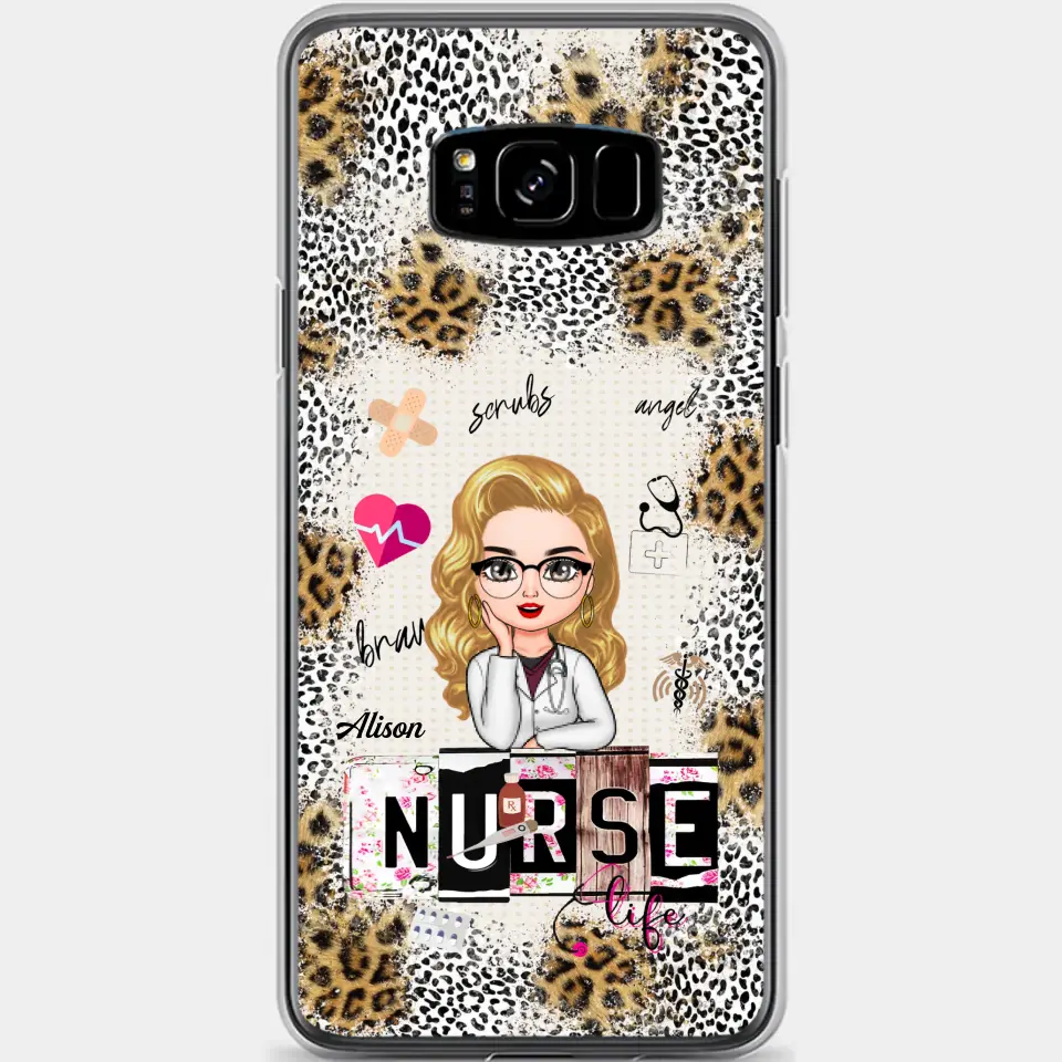 Personalized Custom Phone Case - Nurse's Day, Appreciation Gift For Nurse - Nurse Life Scrubs