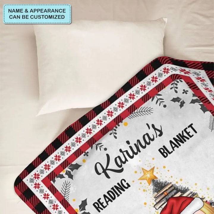 My Reading Blanket - Personalized Custom Blanket - Christmas Gift For Reading Lover