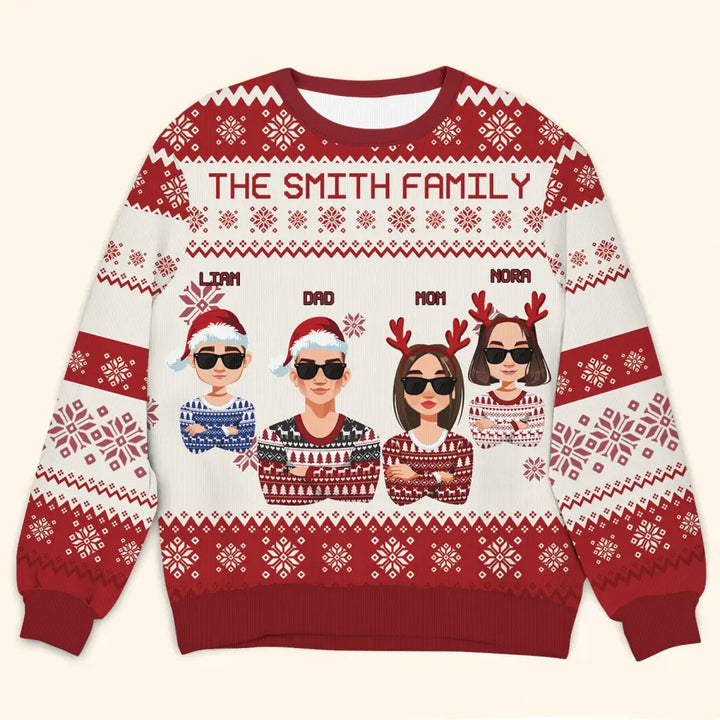 Christmas Family - Personalized Custom Ugly Sweater - Christmas Gift For Family, Family Members