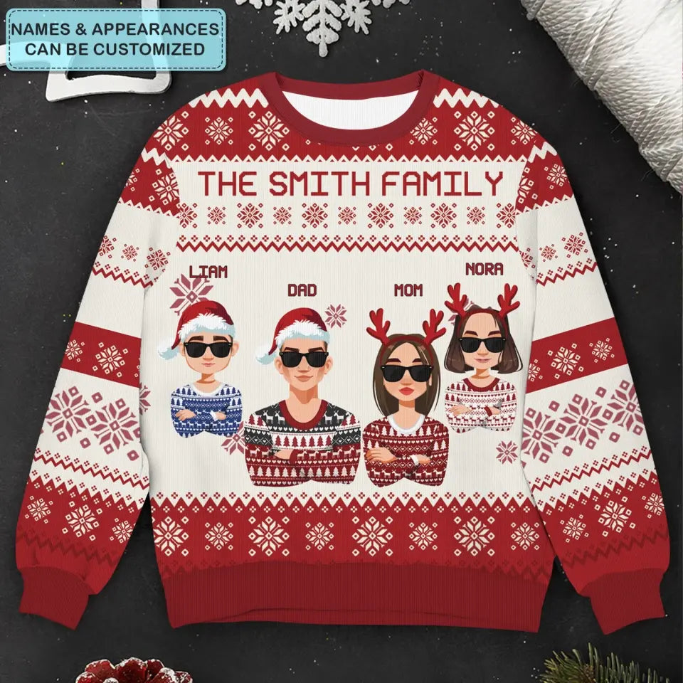 Christmas Family - Personalized Custom Ugly Sweater - Christmas Gift For Family, Family Members