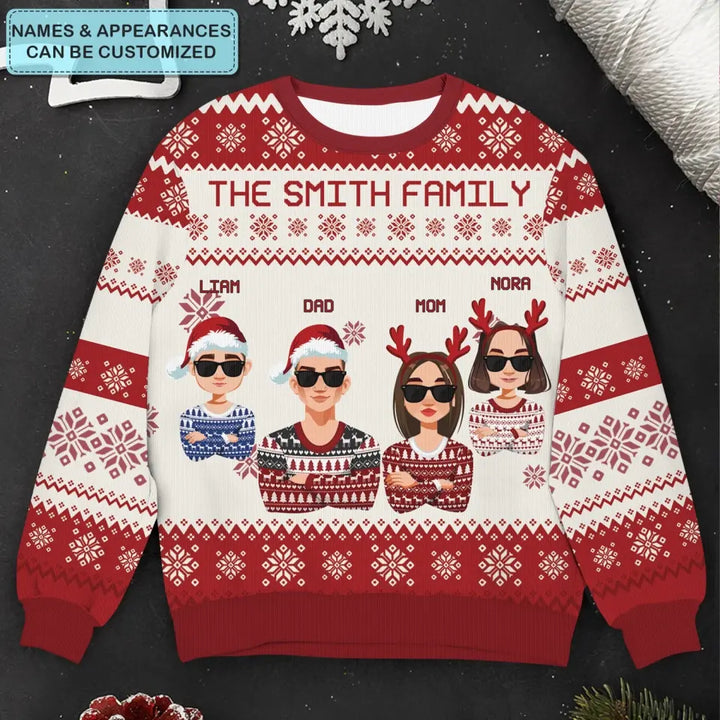 Christmas Family - Personalized Custom Ugly Sweater - Christmas Gift For Family, Family Members