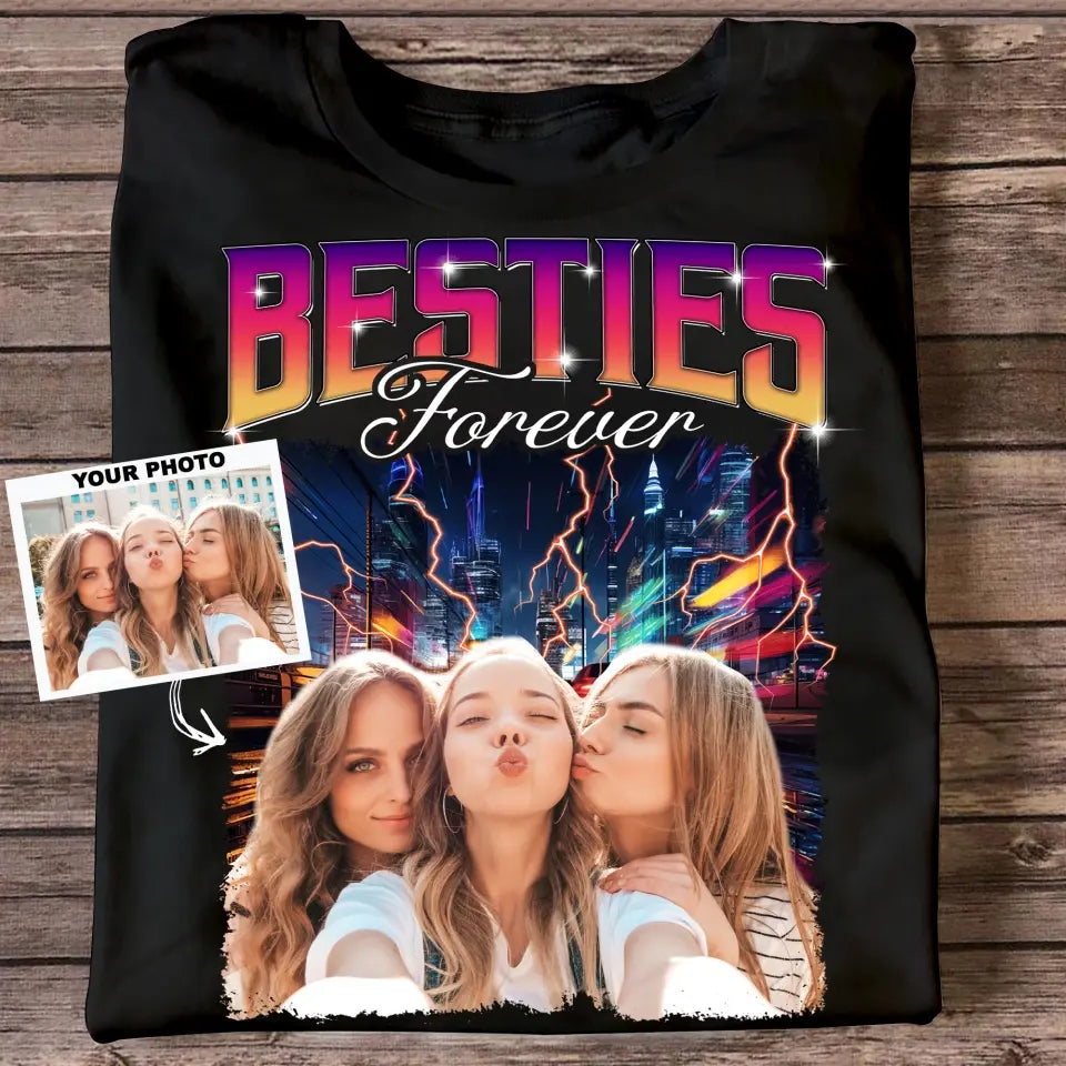 Bestie Forever - Personalized Custom T-shirt - Christmas Gift For Friends, Besties