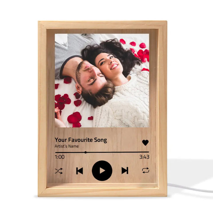 Our Song - Personalized Custom Photo Frame Box - Valentine's Day, Anniversary Gift For Couple, Couples, Girlfriend, Boyfriend, Wife, Husband
