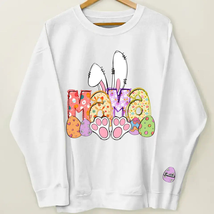Bunny Easter Bunde - Personalized Custom Sweatshirt - Easter's Day Gift For Grandma, Mom, Family Members