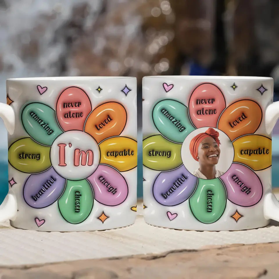 You Are Beautiful -  Personalized Custom 3D Inflated Effect Printed Mug - Gift For Family Members, Friends