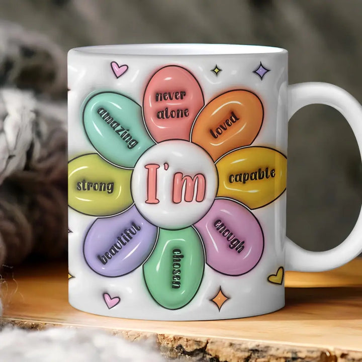 You Are Beautiful -  Personalized Custom 3D Inflated Effect Printed Mug - Gift For Family Members, Friends