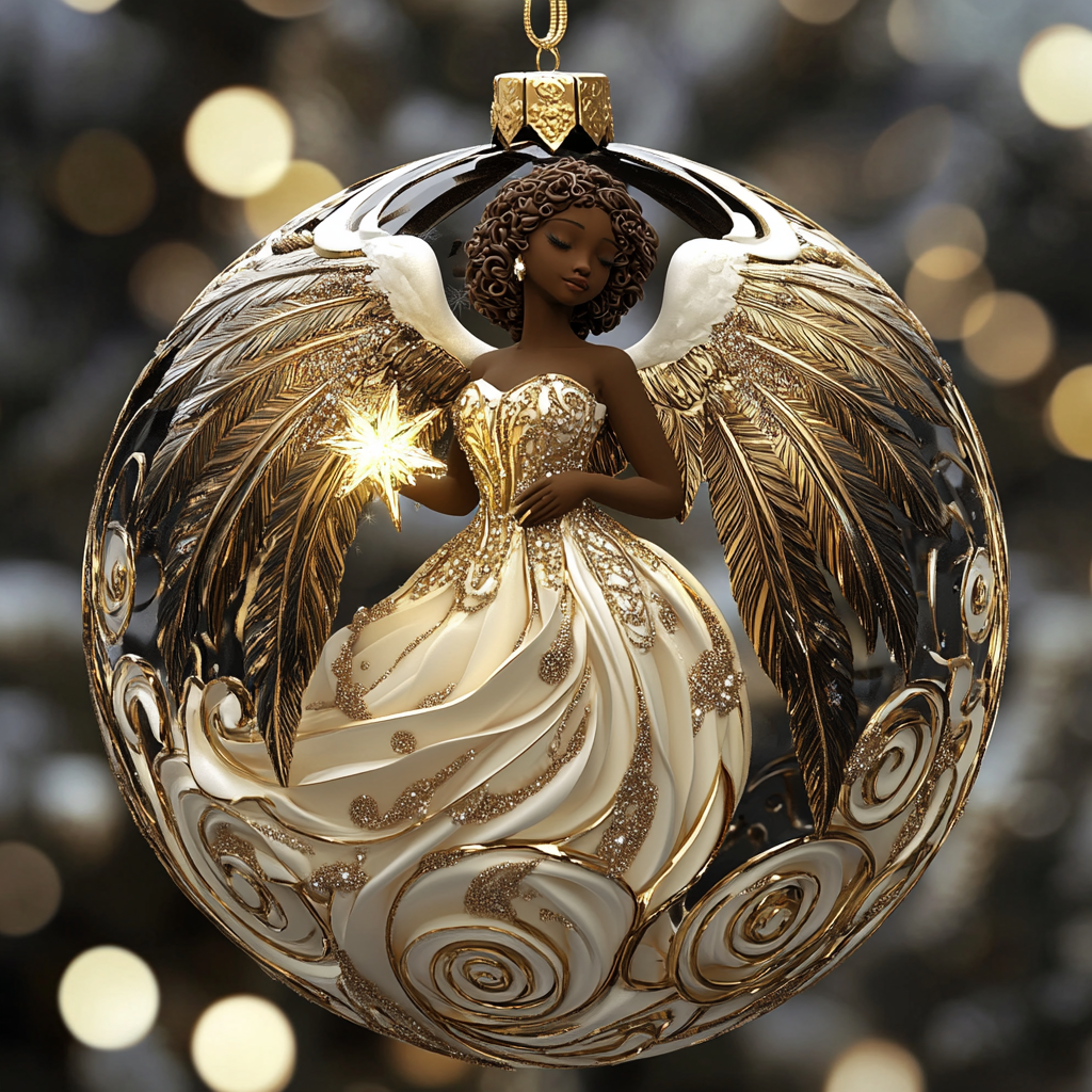 Angelic Splendor Mica Ornament NCU0TL081