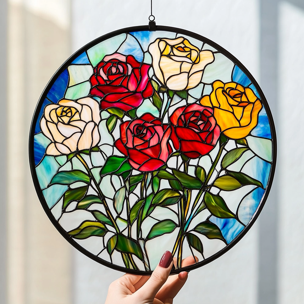 Blooming Radiance - Window Hanging Suncatcher NCU0VL029