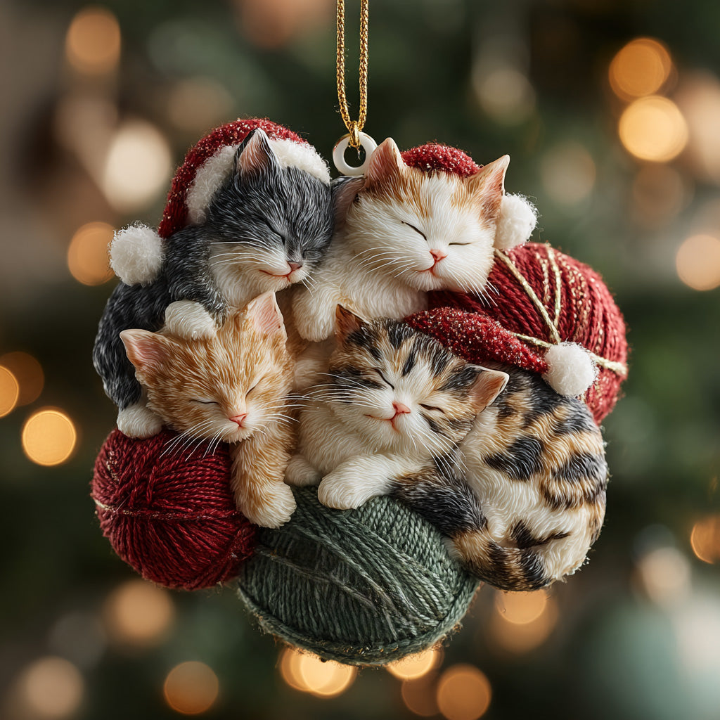 Cat Nest Mica Ornament NCU0DH215