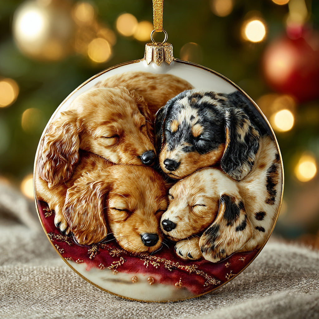 Christmas Cozy Sleep Ceramic Ornament NCU0DH251