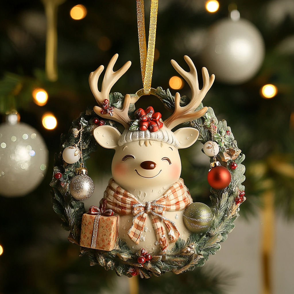 Dappled Deer Mica Ornament NCU0VH029
