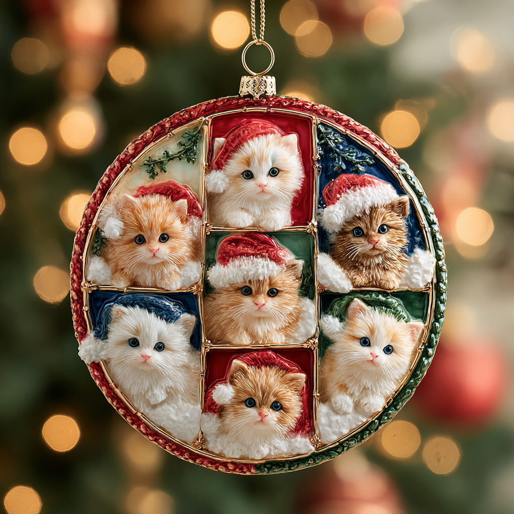 Festive Furry Friends Ceramic Ornament NCU0DH173