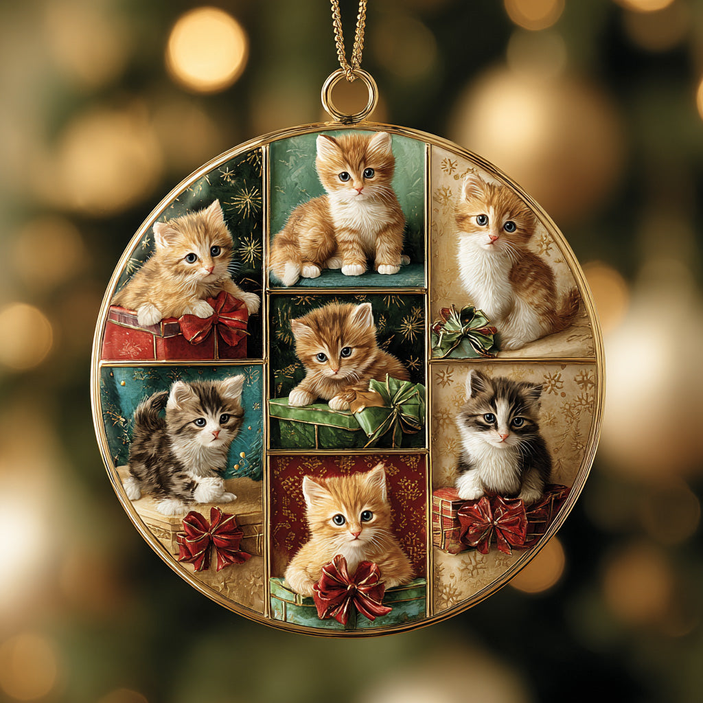 Festive Meow Ceramic Ornament NCU0DH170