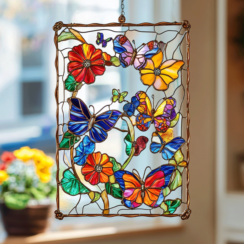 Garden Butterfly - Window Hanging Suncatcher NCU0PD068