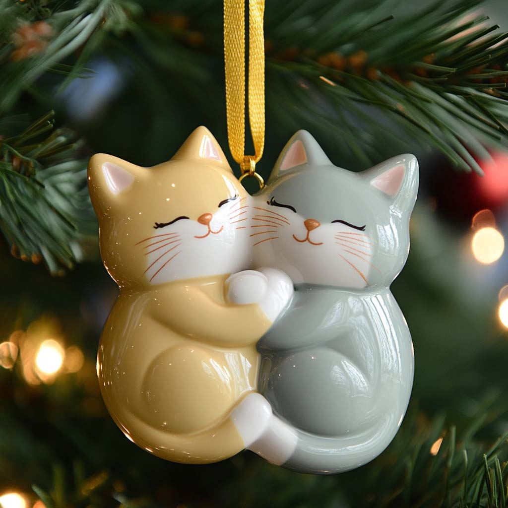 Hugging Friends Mica Ornament NCU0NT030