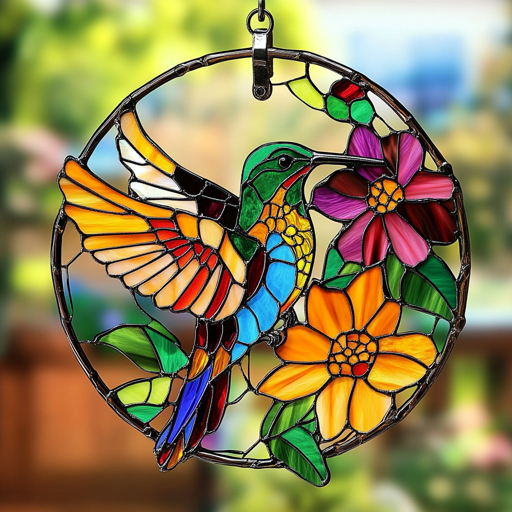 Hummingbird Harmony - Window Hanging Suncatcher NCU0TH004