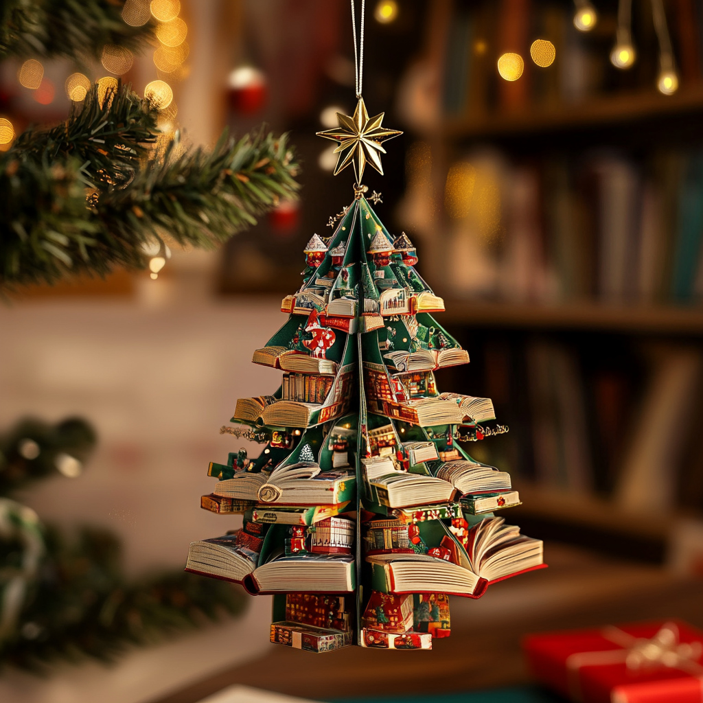 Literary Lights Mica Ornament NCU0PT129