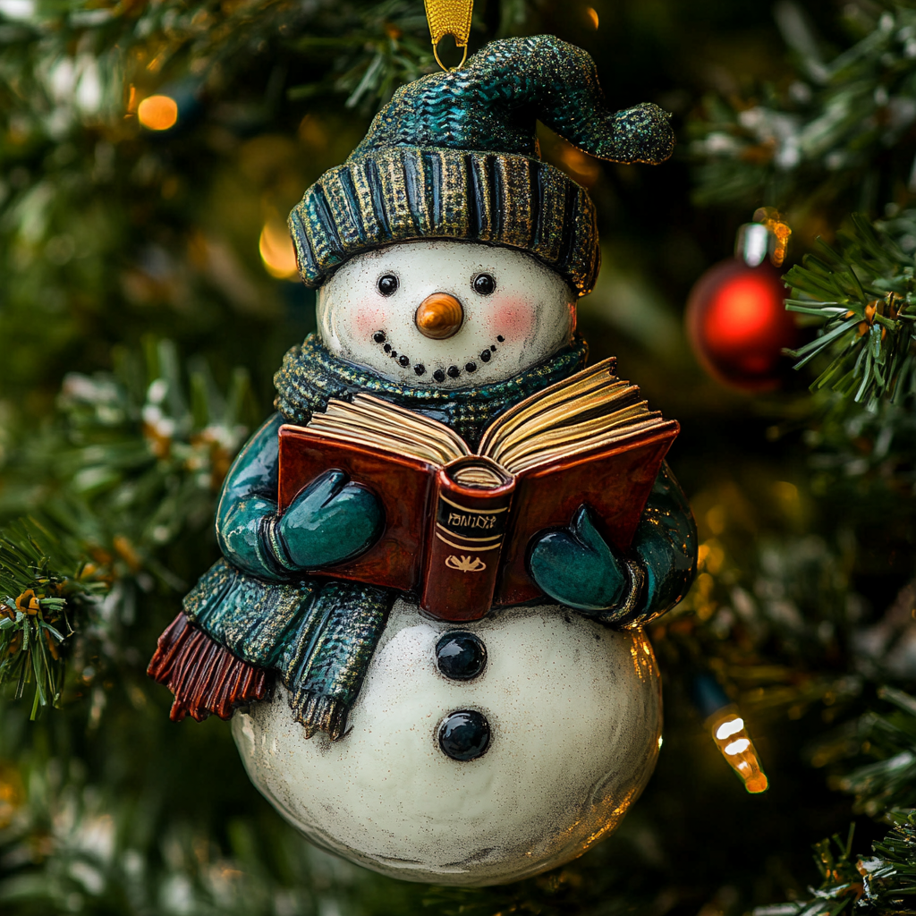 Literary Sparkle Mica Ornament NCU0PT123