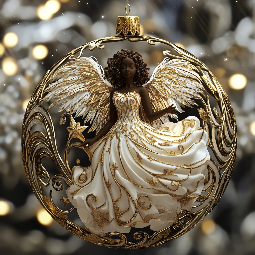 Midnight Angel Mica Ornament NCU0TL080