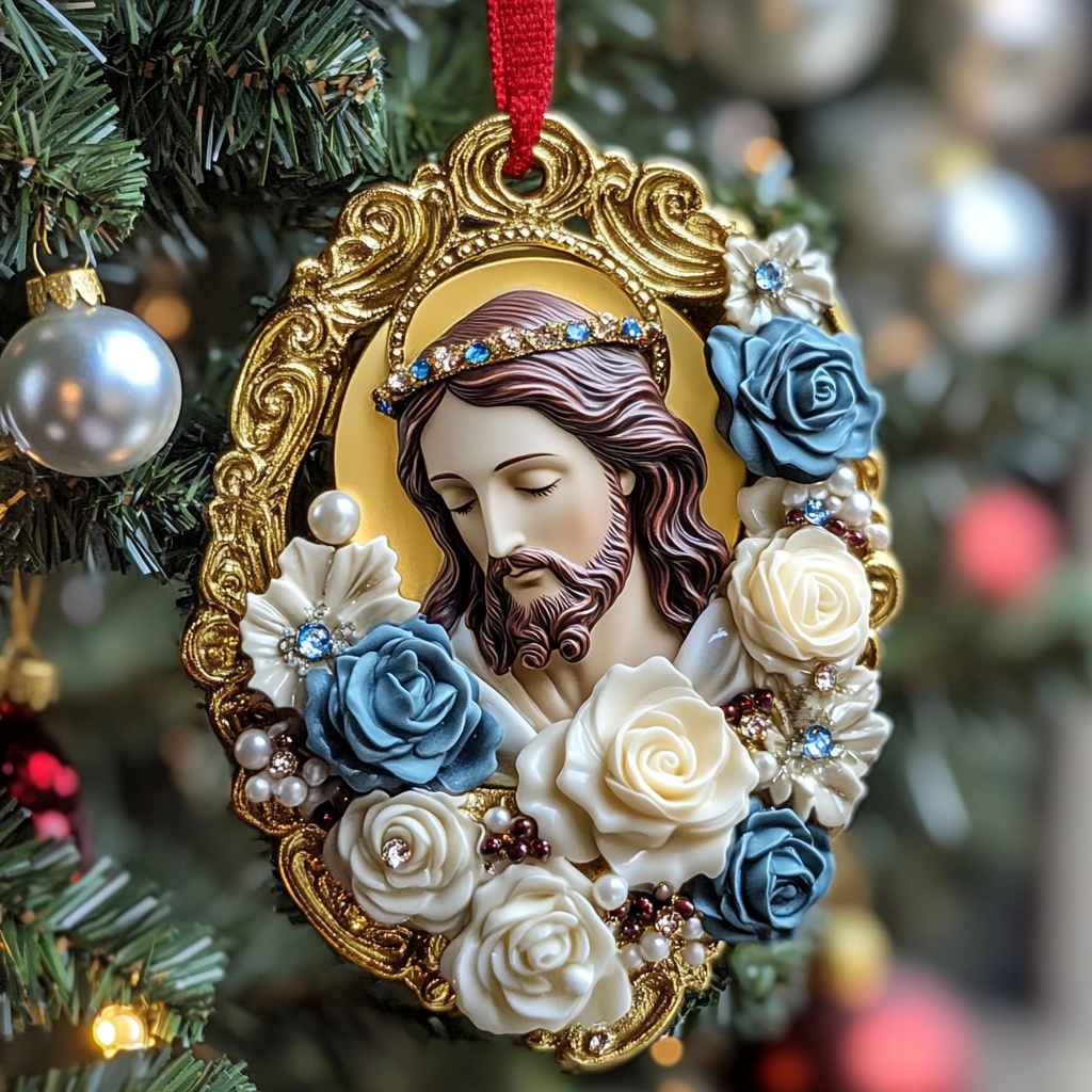 Prayerful Presence Mica Ornament NCU0TL102