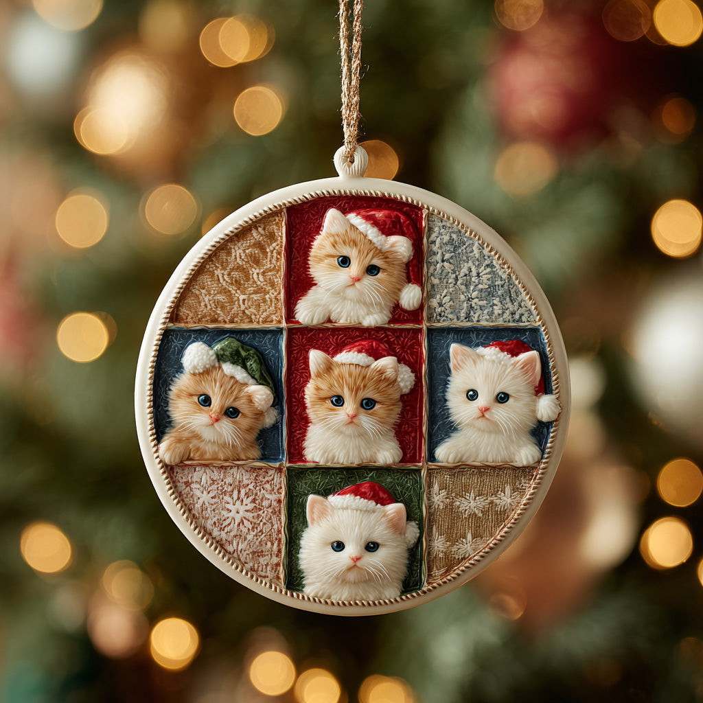 Purrfect Four Ceramic Ornament NCU0DH174