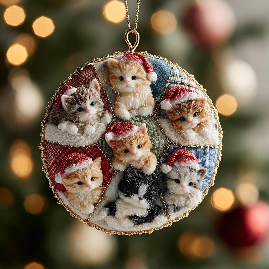 Purrfect Friends Ceramic Ornament NCU0DH166