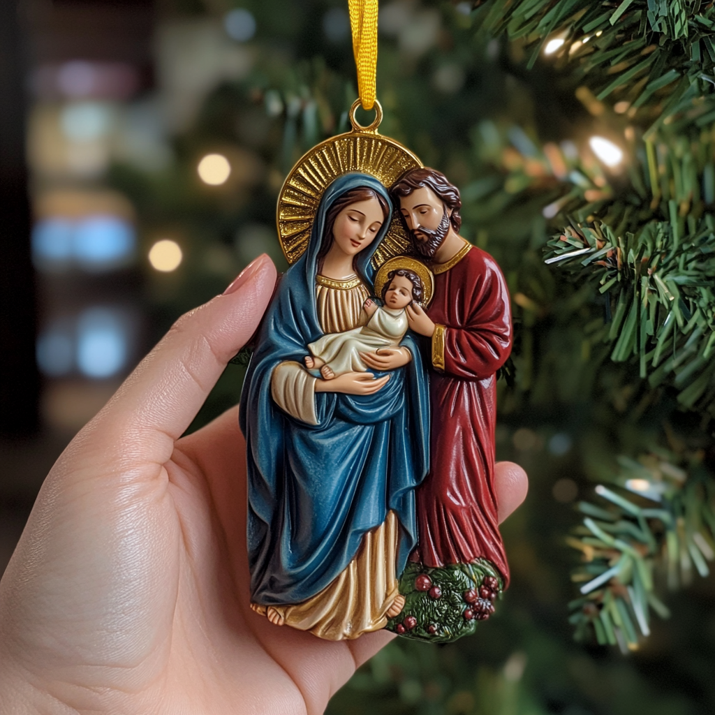 Sacred Family Mica Ornament NCU0NT012