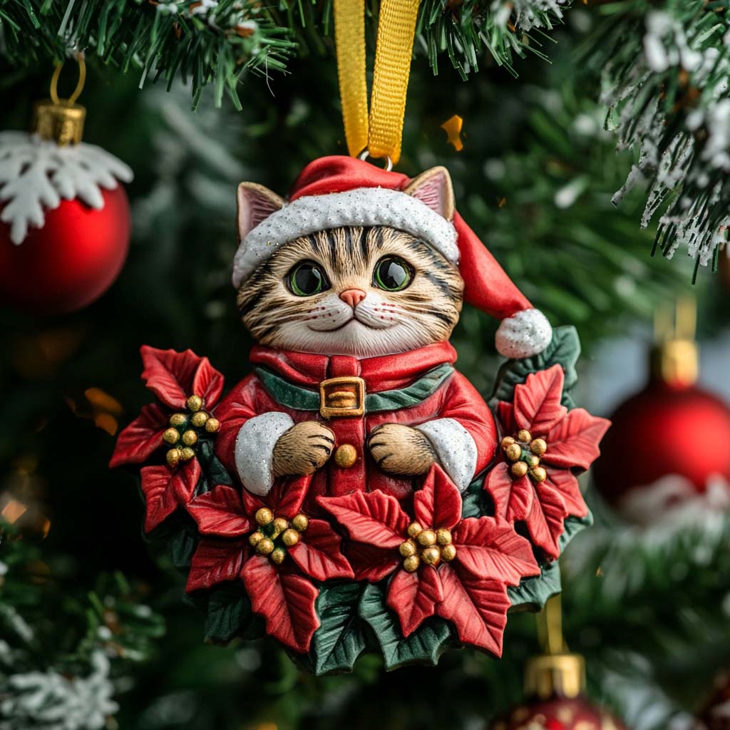 Santa Whiskers Mica Ornament NCU0NT039