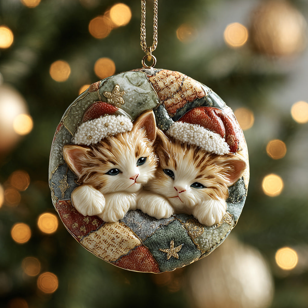 Sleepy Meow Ceramic Ornament NCU0DH175