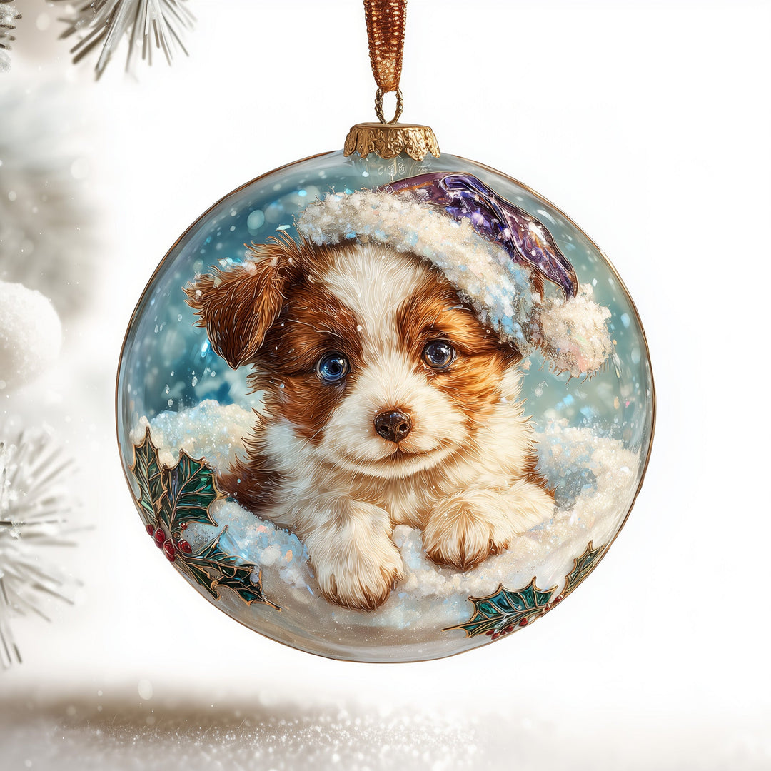 Snowy Pup Ceramic Ornament NCU0DH232