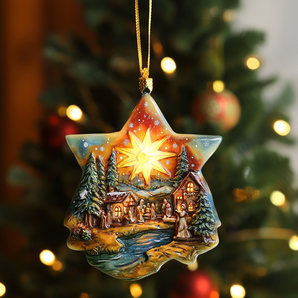 Starry Night Mica Ornament NCU0VH037