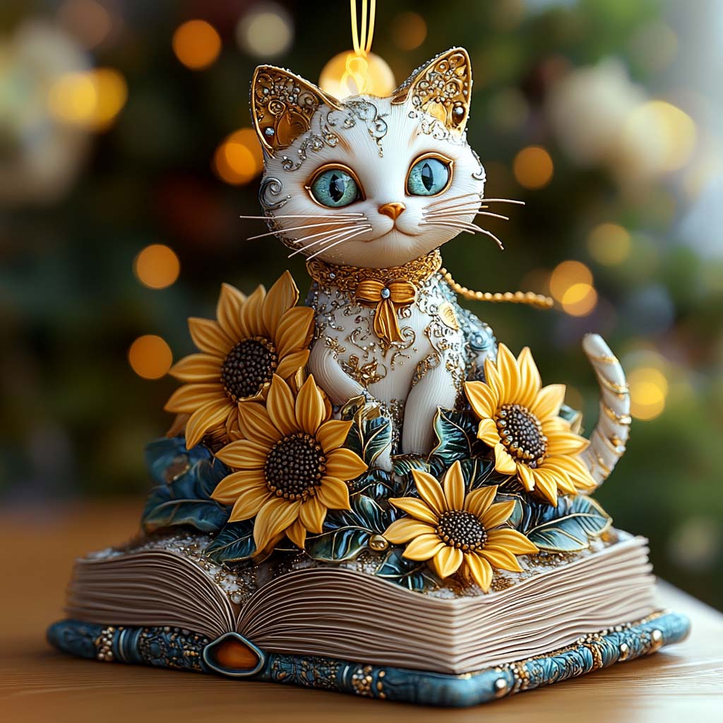 Sunflower Charm Mica Ornament NCU0NT033