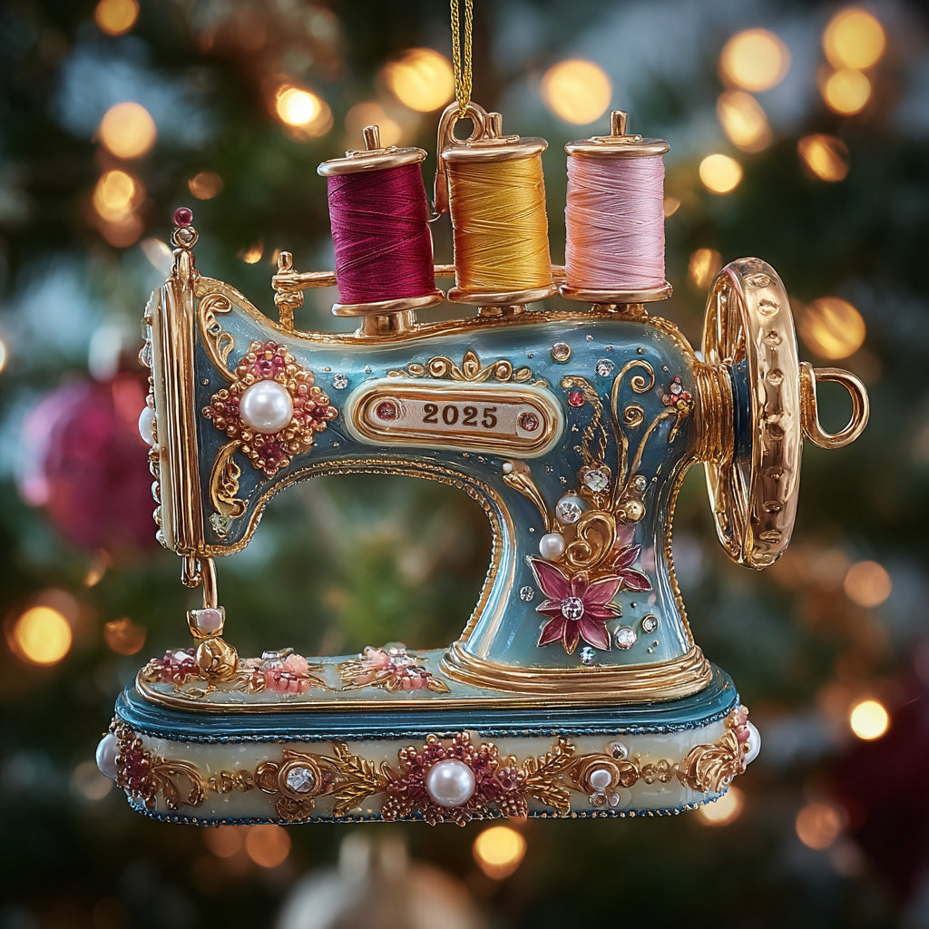 Timeless Stitches 2025 Mica Ornament NCU0HT015