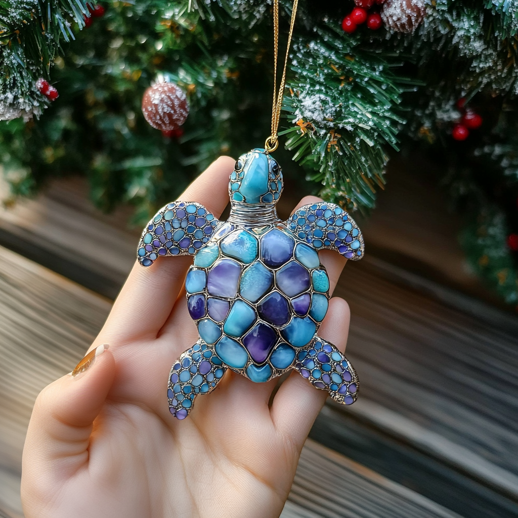 Turtle Harmony Mica Ornament NCU0DV137