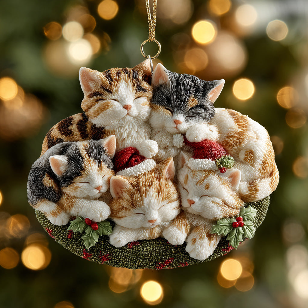 Twin Paw Surprise Mica Ornament NCU0DH226