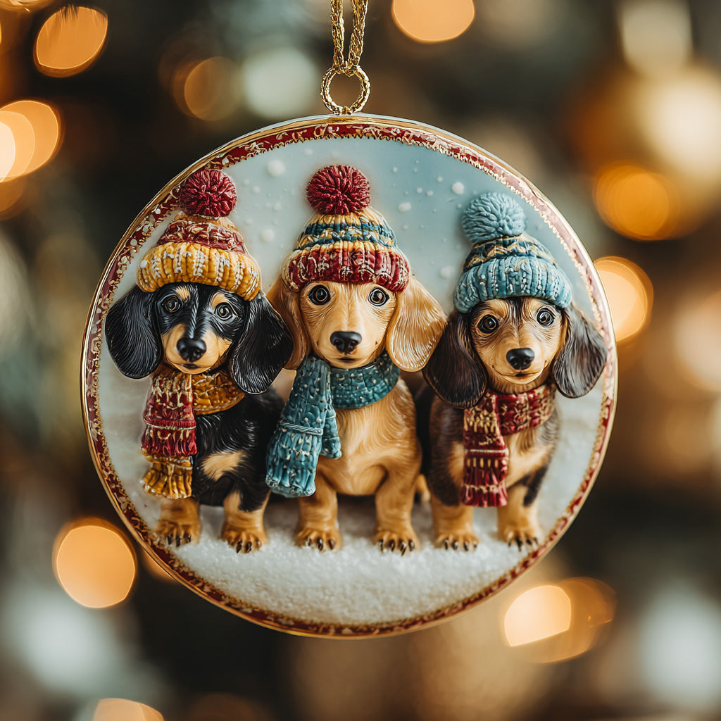 Winter Trio Ceramic Ornament NCU0DH236