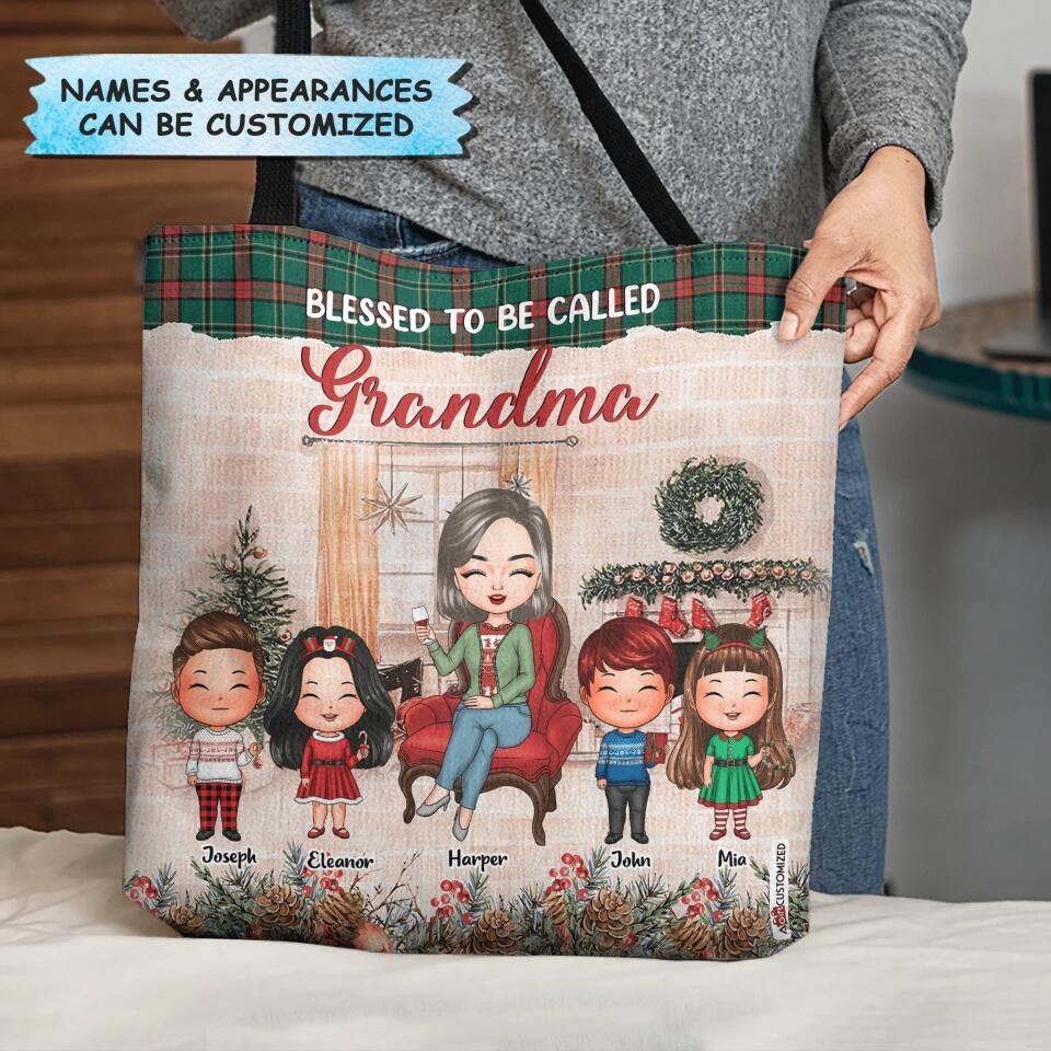 Personalized Tote Bag - Gift For Grandma - Blessed To Be Called Nana