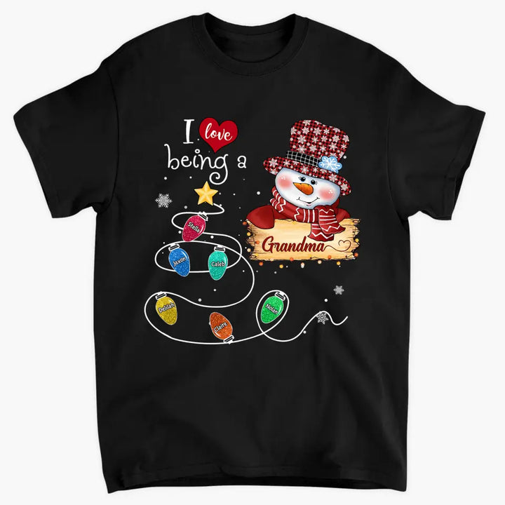 Personalized T-shirt - Gift For Grandma - I Love Being A Grandma ARND037